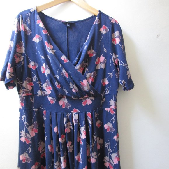 Lands End Cotton Modal Fit & Flare Dress XL - Picture 6 of 6